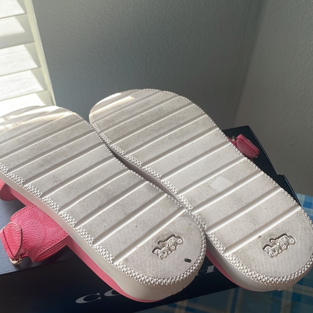Pink Coach sandals - Picture 2 of 3